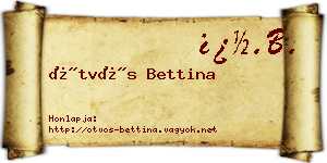 Ötvös Bettina névjegykártya